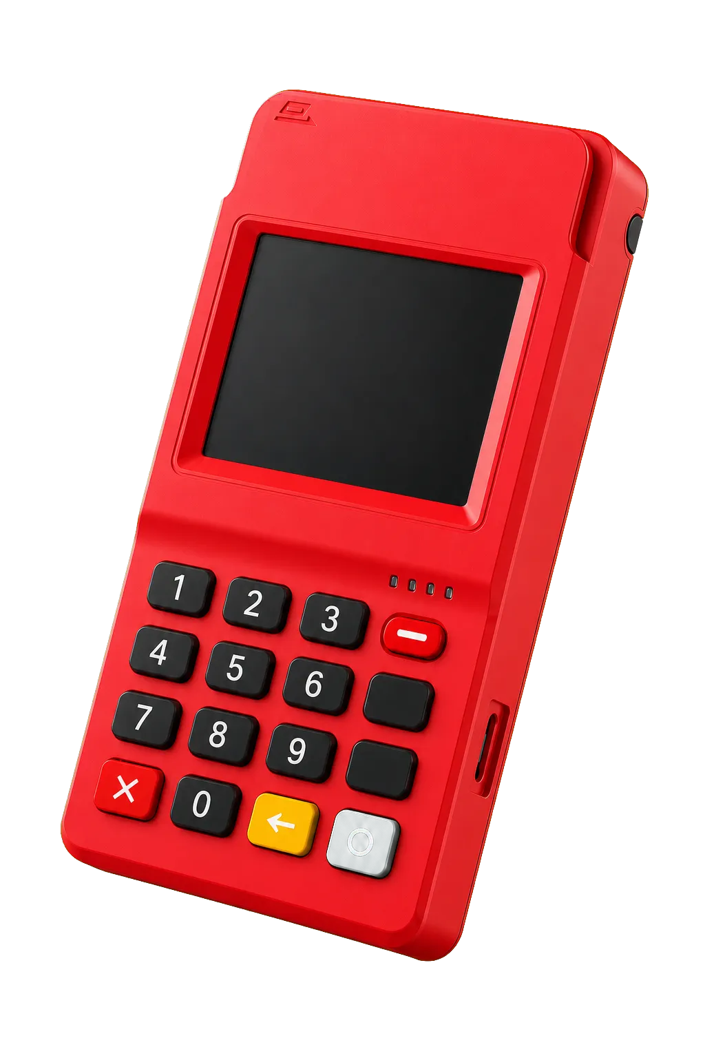 红色安易付 POS 机产品图